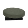 Pouf Coffre Pliable Jules Côtelé Vert - Rangement et Assise Pouf Coffre Pliable Jules Côtelé Vert - Rangement et Assise