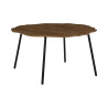 Table Basse Forest D77cm - Bois et Métal Style Organique