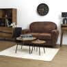 Lot de 2 Tables Basses Gigognes Forest 60 cm Marron Lot de 2 Tables Basses Gigognes Forest 60 cm Marron