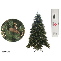 SAPIN DE NOËL BAIES OR 150CM 463 POINTES