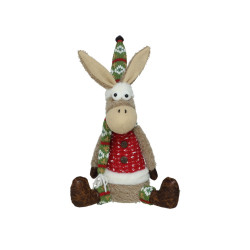 ANE DE NOËL 13X13X36CM DOK