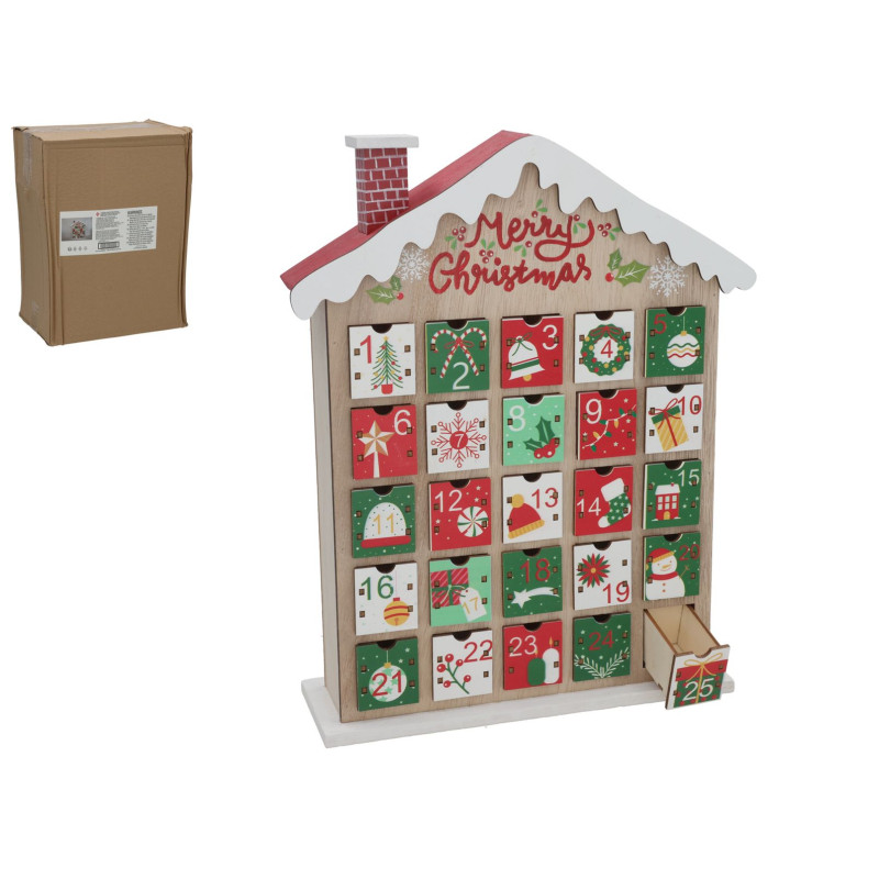 CALENDRIER AVENT WYDON 23X29X7CM