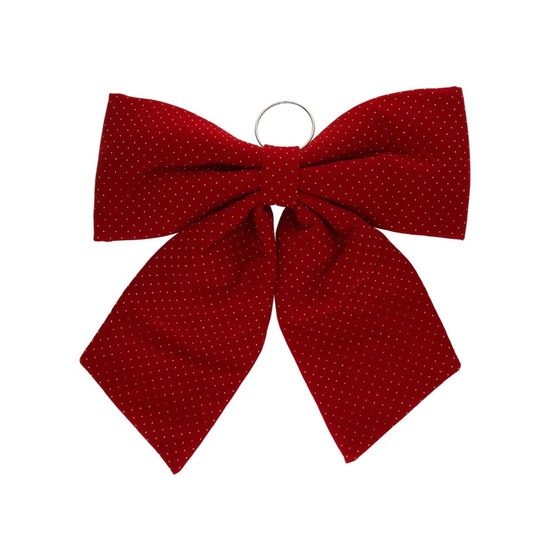 NOEUD ROUGE 44X54CM RUNIE