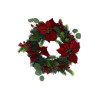 COURONNE NOËL POINSETTIA RGE +BAIES 46CM