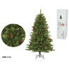 ARBRE DE NOËL 210CM BAIES ROUGES + POMME