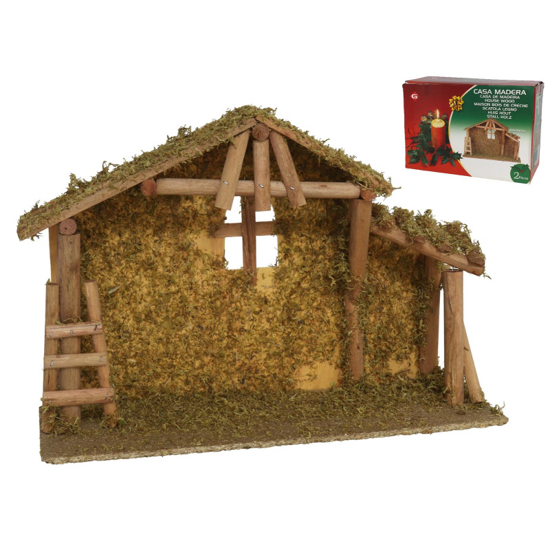 CRECHE VIDE EN BOIS 45X14CM