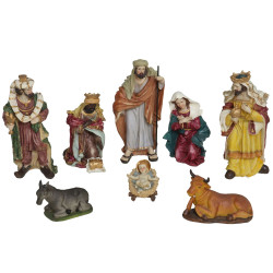 SANTONS GM POUR CRÈCHE 8 PIÈCES 33CM