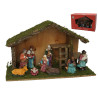 CRÈCHE + 9 SANTONS 15X40X25CM