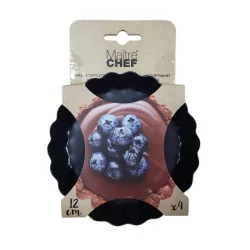 MOULE A TARTELETTES X4 -12CM