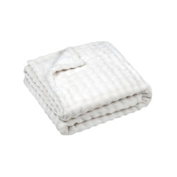PLAID WARMY ECRU 130X160