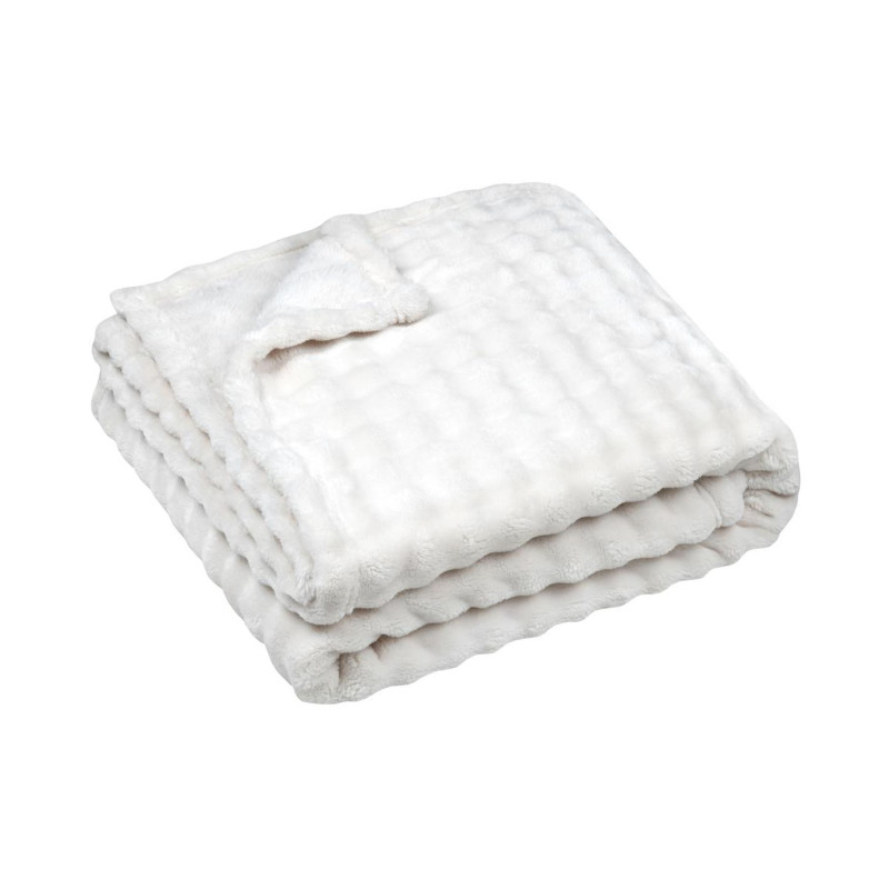 PLAID WARMY ECRU 180X220