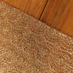 Ch. Table Élég. Brodé Fils+Seq Or 0,25x3