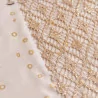 Ch. Table Dentelle Paillettes Or 28cmx3m