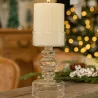 Grand Bougeoir Clara Verre Transparent Ø8x15,5 cm | Déco Chic Grand Bougeoir Clara Verre Transparent Ø8x15,5 cm | Déco Chic