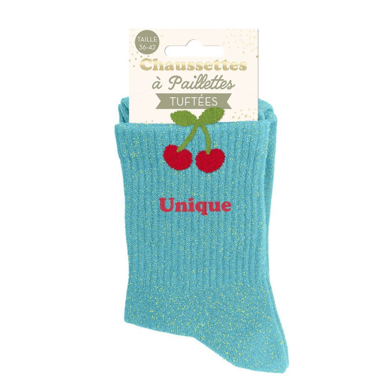 CHAUSS PAILL TUFTEES UNIQUE CERISES