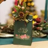 Branche Authentique Vert, Brun & Or 12cm | Déco Table Noël Branche Authentique Vert, Brun & Or 12cm | Déco Table Noël