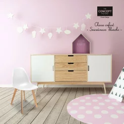 CHAISE SCANDINAVE ENFANT COQUE BLANCHE PP