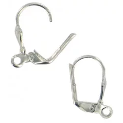 4 CROCHES D'OREILLE OU DORMEUSES ARGEN