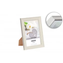 CADRE GRISE ASPECT BOIS 10X15CM