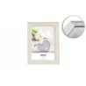 CADRE GRISE ASPECT BOIS 50X70CM