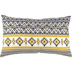 COUSSIN BOHO JAUNE 30x50cm