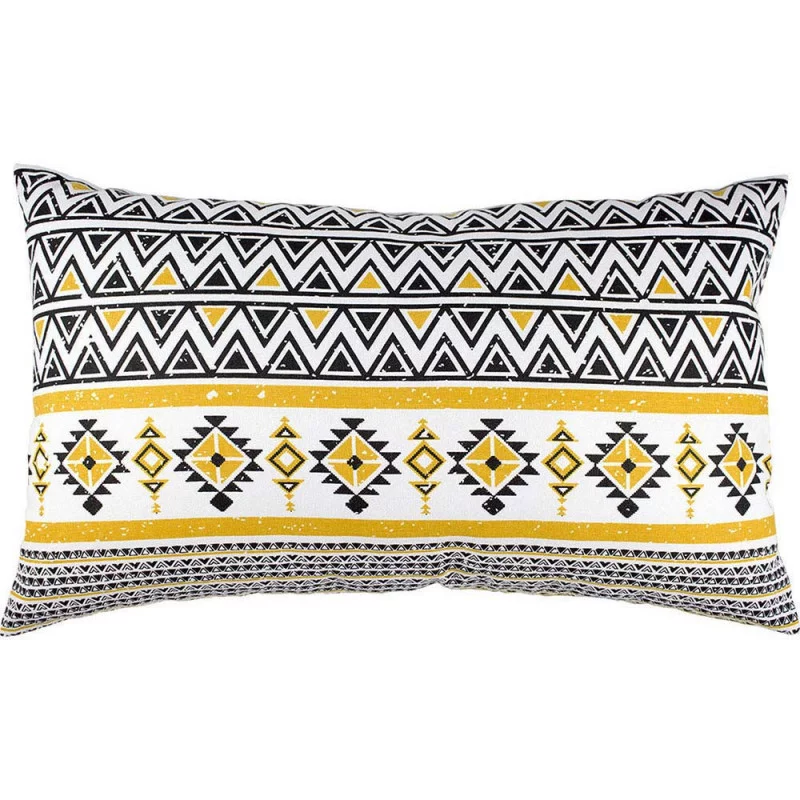 COUSSIN BOHO JAUNE 30x50
