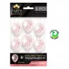 SACHET 6 BALLONS CONFETTIS ROSE DORE