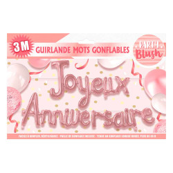 GUIRLANDE MOTS ANNIVERSAIRE BLUS