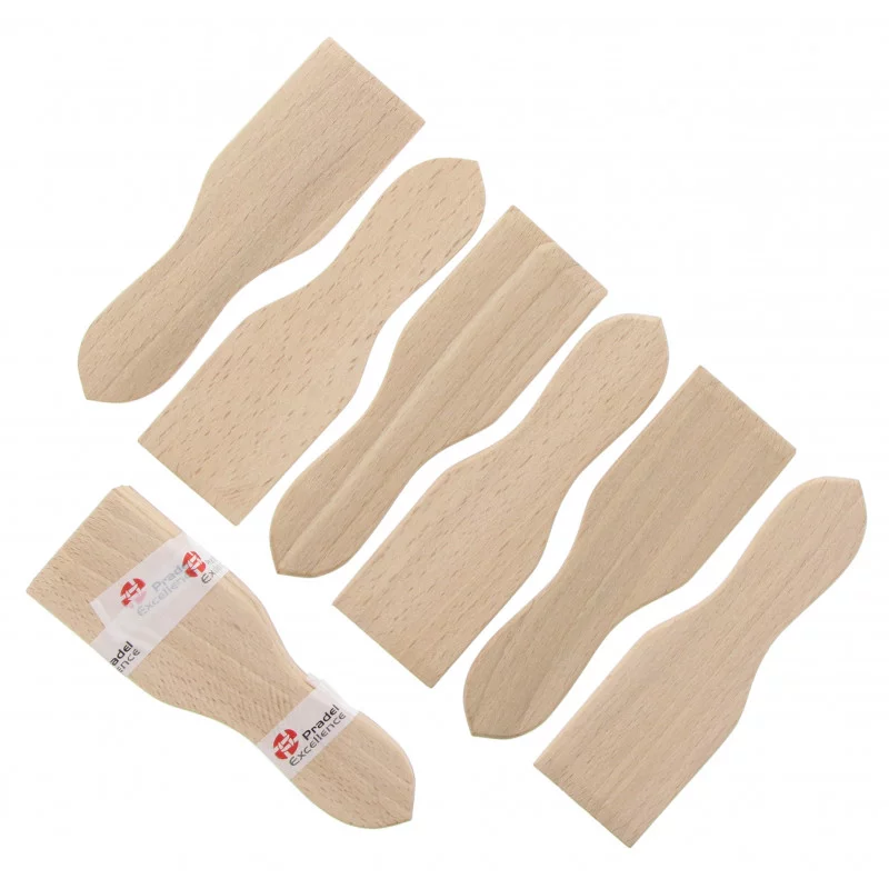 LOT 6 SPATULES A RACLETTE
