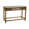 CONSOLE FACTORY 120X48X82 BLANC VERRE P