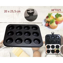 12 Moules à Muffins -20x25.5cm