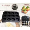 MOULES A MUFFINS X12 -20X25.5CM