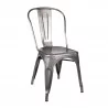 CHAISE ARGENT METAL DALLAS INDUSTRIEL