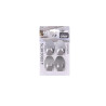 4 CROCHETS ADHESIFS INOX