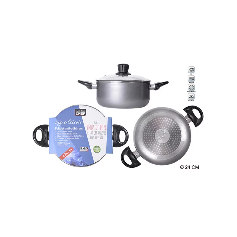 FAITOUT ALU A-ADH INDUC D24/2.5 GRIS