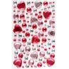 SET DE 106 STRASS CRISTAL ADHÉSIFS FORME DE COEUR