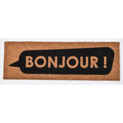 TAPIS IMP BONJOUR 25X75CM COCO NOIR
