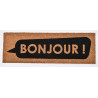 TAPIS IMP BONJOUR 25X75CM COCO NOIR