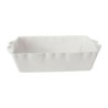 PLAT À FOUR RECTANGLE BLANC EN GRÈS 32X21X7cm