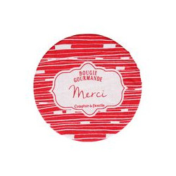 COUVRE POT ROUGE D19CM MERCI