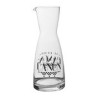 CARAFE DAMIER NOIR D9XH25 VERRE