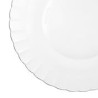 Assiette à dessert en verre transparent D20cm