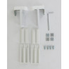 SUPPORTS POUR FENÊTRE À AÉRATION BLANC X2