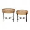 TABLES BASSES X2 PLAKA NOIR H51/40CM
