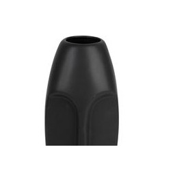VASE MOAI NOIR MATE 10X9.5XH24cm