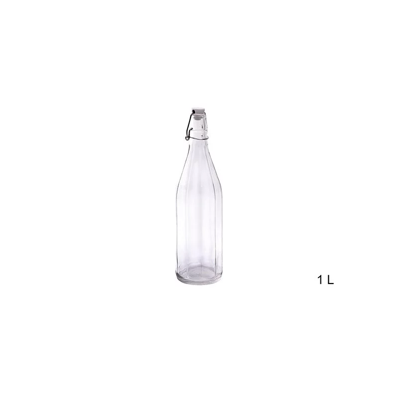 BOUTEILLE 1L POLYGONE VERRE
