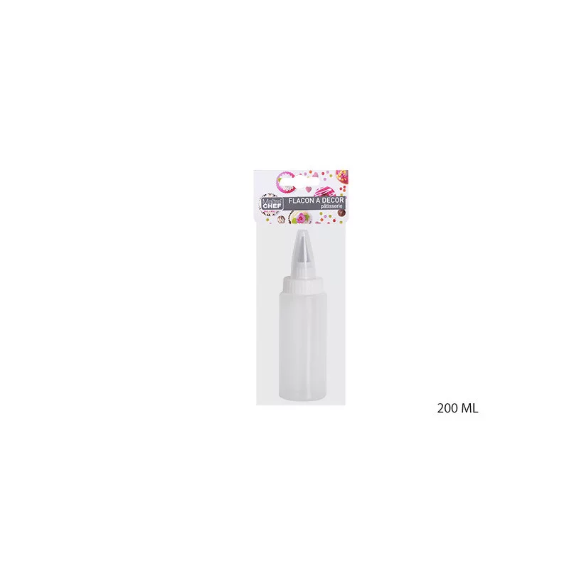 FLACON A DECOR PATISSERIE 200ML PLAST