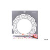 12 PCS PAPIER DENTELLE ROND 34CM BLC