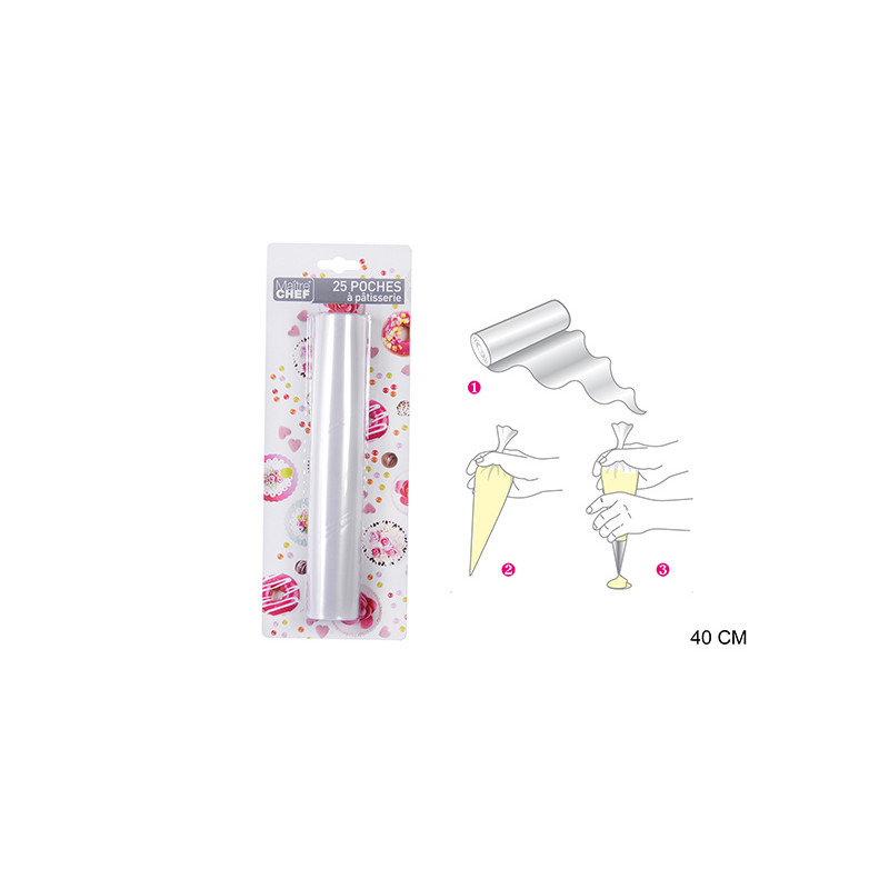 POCHE PATISSERIE JETABLE 40CM X25