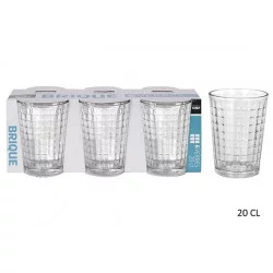 6 VERRES STRIPES 20CL